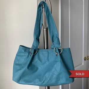 Aqua Blue Shoulder Bag
